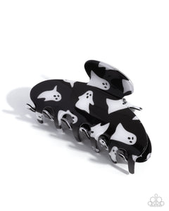 Ghostly Greeting - Black - Paparazzi Accessories - Hair Clip - Jewelry with Erin Binford