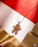 Gingerbread Glam - Gold - Paparazzi Accessories - Necklace - Jewelry with Erin Binford