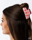 Sweater Style - Red - Paparazzi Accessories - Hair Clip - Jewelry with Erin Binford