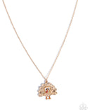 Turkey Tale - Gold - Paparazzi Accessories - 2 Piece Set