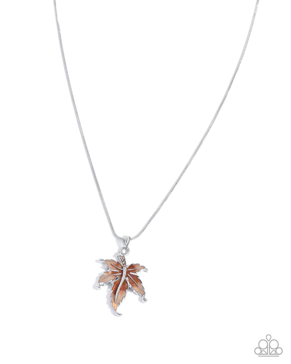 Leafy Lullaby - Brown - Paparazzi Accessories - Necklace - Jewelry with Erin Binford
