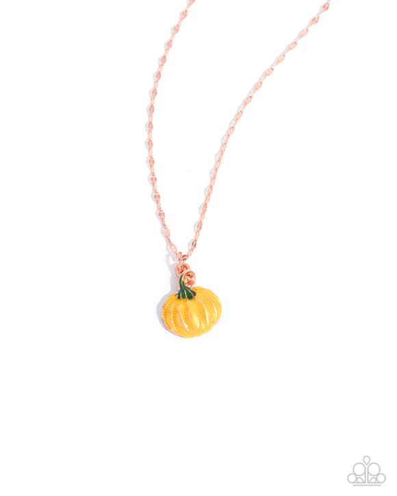 Pumpkin Patch - Copper - Paparazzi Accessories - Necklace - Jewelry with Erin Binford