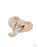 Elephant Empathy - Gold - Paparazzi Accessories - Brooch