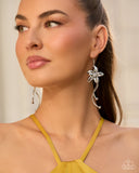Garden Gait - White - Paparazzi Accessories - Earring