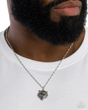 Tiger Timeline - Silver - Paparazzi Accessories - Necklace