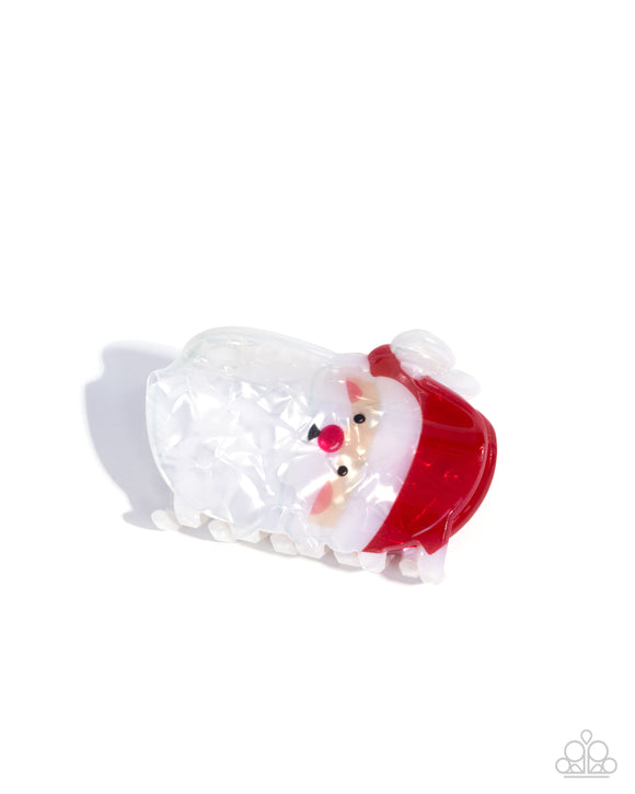 Santa Claus is Coming to Town - Multi - Paparazzi Accessories - Hair Claw