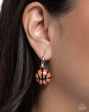 Adorable Airball - Orange - Paparazzi Accessories - Earring