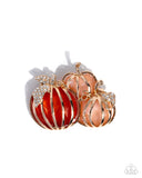 Pumpkin Pattern - Orange - Paparazzi Accessories - Brooch - Jewelry with Erin Binford