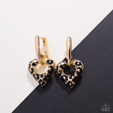 Cheetah Chemistry - Gold- Paparazzi Accessories -Earring