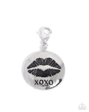 Just a Kiss - Silver - Paparazzi Accessories - Rhodium Charm