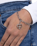 Christian Charisma - White - Paparazzi Accessories - Rhodium Charm