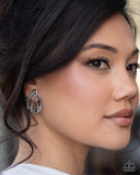 Sturdy Sheen - Silver - Paparazzi Accessories - Earring - Jewelry with Erin Binford