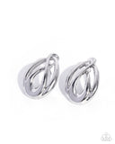 Sturdy Sheen - Silver - Paparazzi Accessories - Earring - Jewelry with Erin Binford
