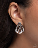 Sturdy Sheen - Silver - Paparazzi Accessories - Earring - Jewelry with Erin Binford