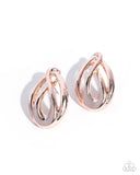 Sturdy Sheen - Rose Gold - Paparazzi Accessories - Earring - Jewelry with Erin Binford