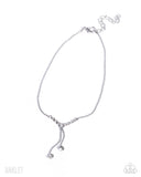Darling Disposition - White - Paparazzi Accessories - Anklet