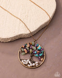 Tree Timeline - Gold - Paparazzi Accessories - Necklace - Jewelry with Erin Binford