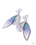 Floating Facade - Purple - Paparazzi Accessories- Earring
