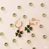 Lavish Luck - Green - Paparazzi Accessories - Earring - Jewelry with Erin Binford