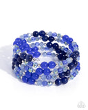 Classy Coil - Blue - Paparazzi Accessories - Bracelet