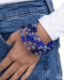 Classy Coil - Blue - Paparazzi Accessories - Bracelet