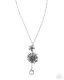 Blossoming Buffer - Silver - Paparazzi Accessories - Lanyard