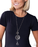 Blossoming Buffer - Silver - Paparazzi Accessories - Lanyard
