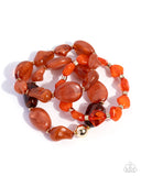 Soothing Stack - Orange - Paparazzi Accessories - Bracelet - Jewelry with Erin Binford