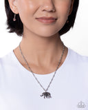 Elephant Enthusiast - Purple - Paparazzi Accessories - Necklace - Jewelry with Erin Binford