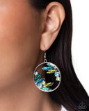 Blingy Boundary - Green - Paparazzi Accessories - Earring - Jewelry with Erin Binford
