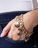 Savior is Born - Gold - Paparazzi Accessories - Bracelet - Jewelry with Erin Binford