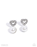 Romantic Interlude - White - Paparazzi Accessories - Earring