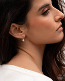 Romantic Interlude - White - Paparazzi Accessories - Earring