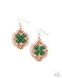 Lyrical Luck - Green - Paparazzi Accessories - Earring - Jewelry with Erin Binford