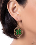 Lyrical Luck - Green - Paparazzi Accessories - Earring - Jewelry with Erin Binford