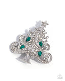 Twinkling Tannenbaum - Green - Paparazzi Accessories - Brooch