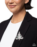 Twinkling Tannenbaum - Green - Paparazzi Accessories - Brooch