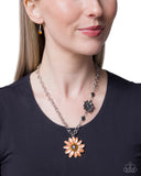 Sporadic Springtime - Orange - Paparazzi Accessories - Necklace