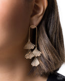 Bell Flower Beauty - Gold - Paparazzi Accessories - Earring