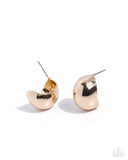 Sleek Silhouette - Gold - Paparazzi Accessories - Earring