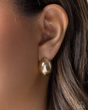 Sleek Silhouette - Gold - Paparazzi Accessories - Earring