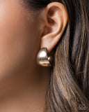 Leading Labor - Gold - Paparazzi Accessories - Earring