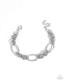 Mismatched Monument - Silver - Paparazzi Accssories - Bracelet - Jewelry with Erin Binford