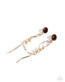 Pretty Pirouette - Brown - Paparazzi Accessories - Earring