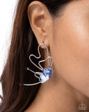 Aerial Artistry - Blue - Paparazzi Accessories - Earring - Jewelry with Erin Binford