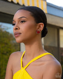 Crab Chic - Red - Paparazzi Accessories - Earring