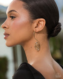 Spiral Showcase - Gold - Paparazzi Accessories - Earring