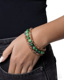 Southwestern Stack - Green - Paparazzi Accessories- Bracelet