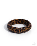 Printed Pattern - Brown - Paparazzi Accessories - Bracelet
