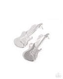 Rock Hard Or Go Home! - Silver - Paparazzi Accessories - Earring